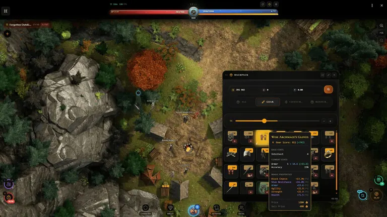 Screenshots: Inventory